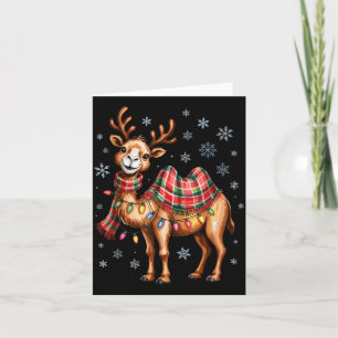 Tarjeta Dibujos Divertidos Camello Navidad Adorables Amant