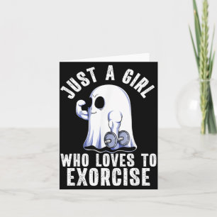 Tarjeta Dibujos divertidos de fantasmas Gimnasio Fitness C