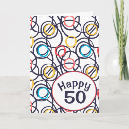Tarjeta Dibujos divertidos para 50 cumpleaños