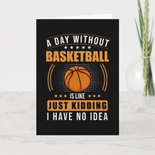 Tarjeta Dicho de baloncesto divertido