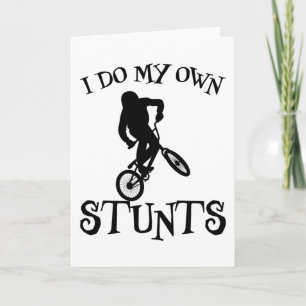 Tarjeta Dicho divertido de ciclismo de BMX regalo de bicic