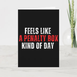 Tarjeta Dicho Divertido de Hockey Se Siente Como Un Día de