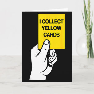 Tarjeta Dicho divertido de jugador de fútbol, colecciono t