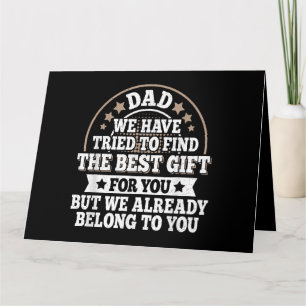 Tarjeta Dicho Divertido de Papá Gráfico Vintage Papá Padre