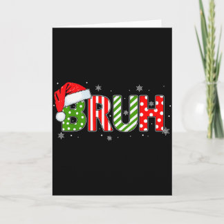 Tarjeta Dicho divertido del meme Bruh Saludo de hermano Ad