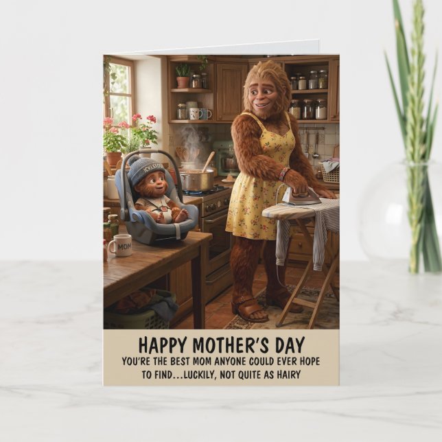 Tarjeta Dicho Divertido Día de la Madre (Anverso)