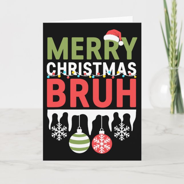 Tarjeta Dicho divertido meme de hermano saludo adolescente (Anverso)
