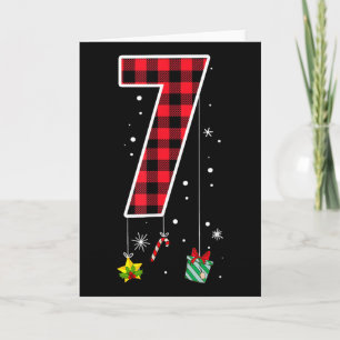 Tarjeta Dicho divertido meme número 7 Navidad 6 7 Seis Sie