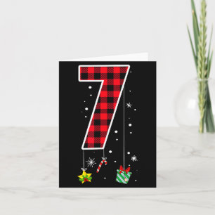 Tarjeta Dicho divertido meme número 7 Navidad 6 7 Seis Sie