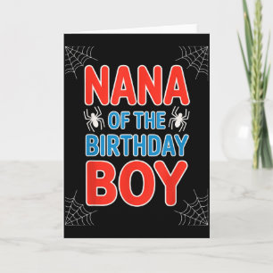 Tarjeta Dicho Divertido Nana Del Niño De Cumpleaños Tema D