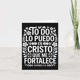 Tarjeta Dicho divertido puedo hacer todas las cosas a trav