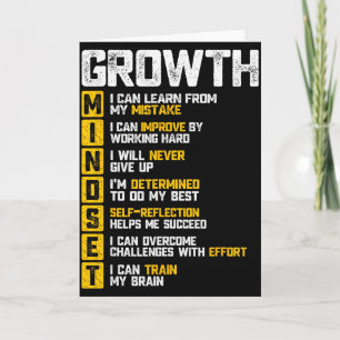 Tarjeta Dicho Motivacional Mentalidad de Crecimiento Inspi