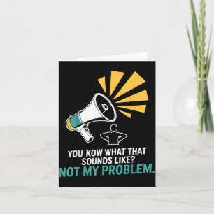 Tarjeta Dichos divertidos que no son un problema, citas es
