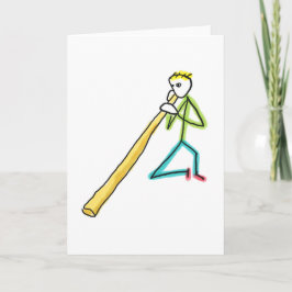 Tarjeta Didgeridoo Stickman