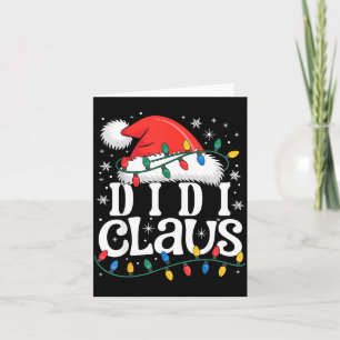 Tarjeta Didi Claus Divertido Xmas Navidad Abuela Fiesta St