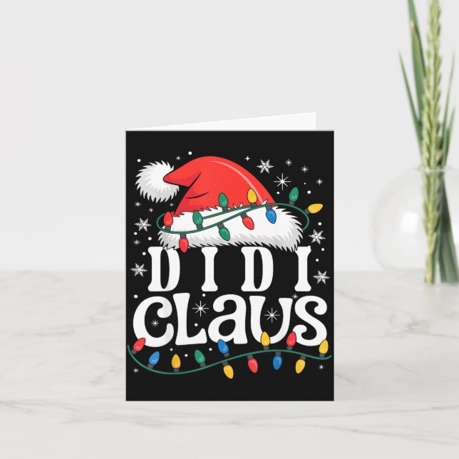 Tarjeta Didi Claus Funny Xmas Christmas Grandma Holiday St (Anverso)