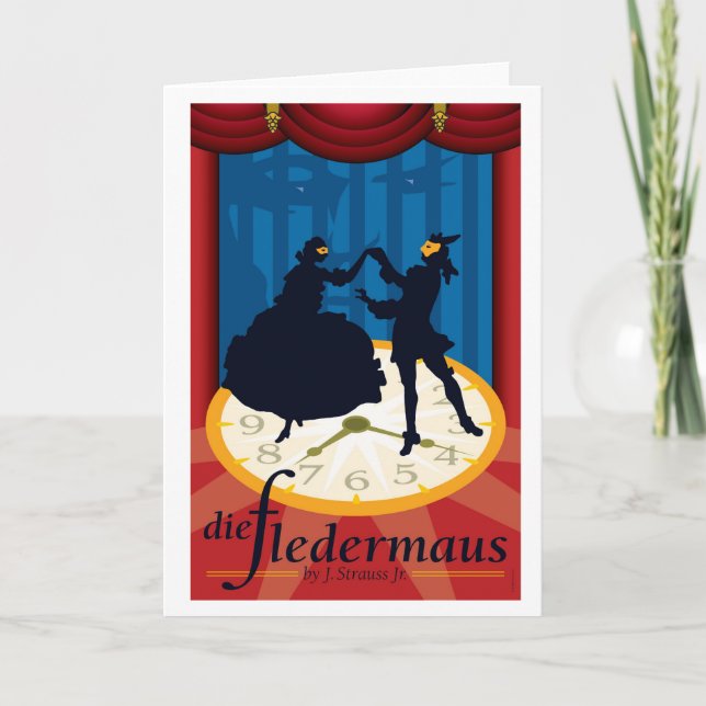 Tarjeta Die Fledermaus, Ópera (Anverso)