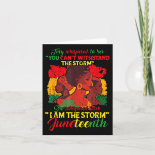 Tarjeta Diecinueve Camisetas Mujeres Soy La Tormenta Negra