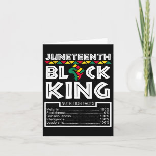 Tarjeta Diecinueve hombres del Día del Rey Negro Melanin D