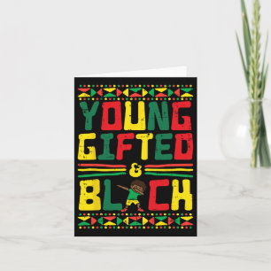 Tarjeta Diecinueve joven y talentoso niño africano Dab Tod