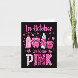 Tarjeta Diente En Octubre Usamos Awaren El Cáncer De Mama 