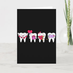 Tarjeta Dientes Lindos Corazón San Valentín Higienista Den