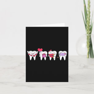 Tarjeta Dientes Lindos Corazón San Valentín Higienista Den