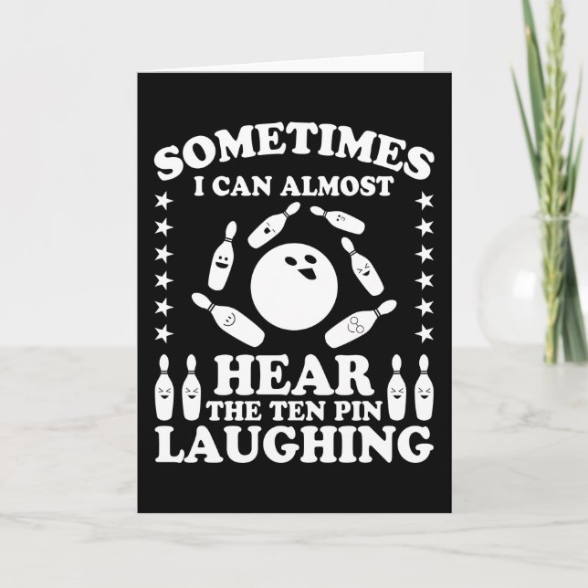 Tarjeta Diez boliche de boliche de boliche regalo para bol (Anverso)