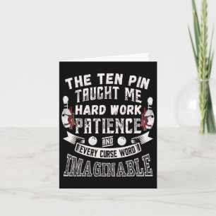 Tarjeta Diez Pin Me Enseñaron Cada Mala Palabra Hombres Mu