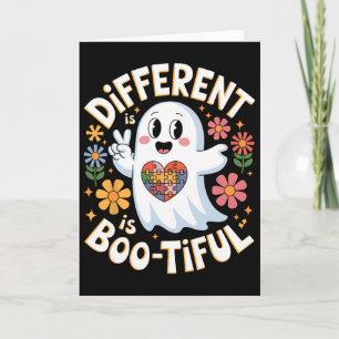 Tarjeta Diferente Es Boo Tiful Halloween Conciencia del Au
