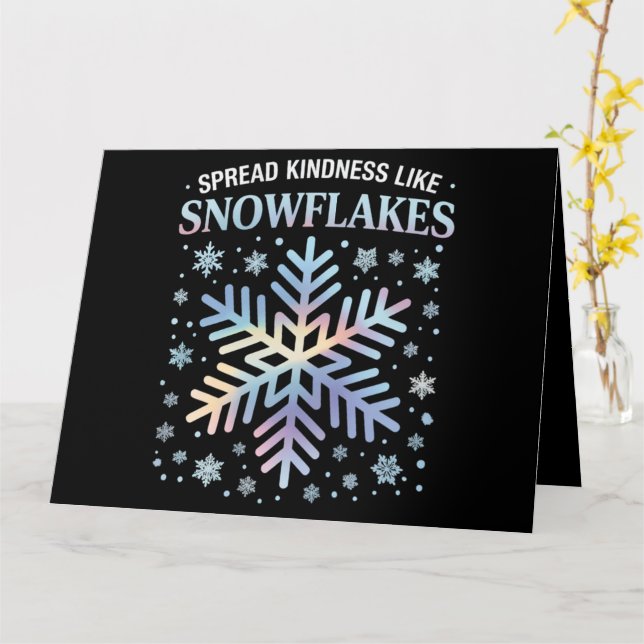 Tarjeta Difunde Amabilidad Como Copos de Nieve Navidad Pro (flor amarilla)