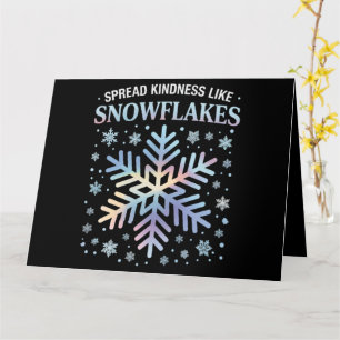 Tarjeta Difunde Amabilidad Como Copos de Nieve Navidad Pro
