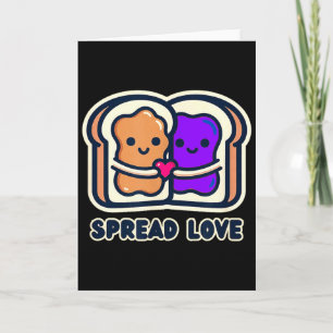 Tarjeta Difunde Amor Mantequilla De Maní Y Gelatina San Va