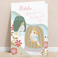 Difundir tus alas Hermosa graduación de pájaro