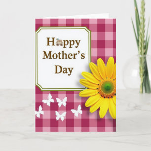 Tarjeta difusa del día de la madre feliz