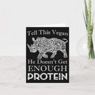 Tarjeta Díganle a este Vegan Suficiente Proteína Vegan Bod