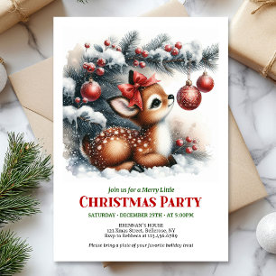 Tarjeta digital de invitación de Navidad para niño