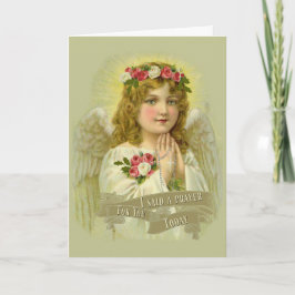 TARJETA DIJE UNA ORACIÓN POR TI HOY ANGEL ROSARY