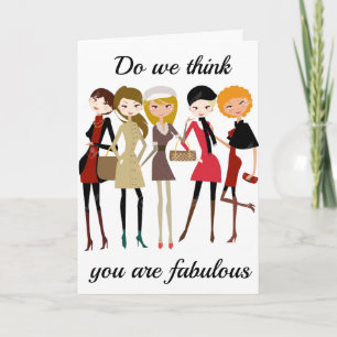 TARJETA **DILE QUE PARECE FABULOSA** EN SU **CUMPLEAÑOS*