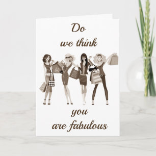 TARJETA **DILE QUE PARECE FABULOSA** EN SU **CUMPLEAÑOS*