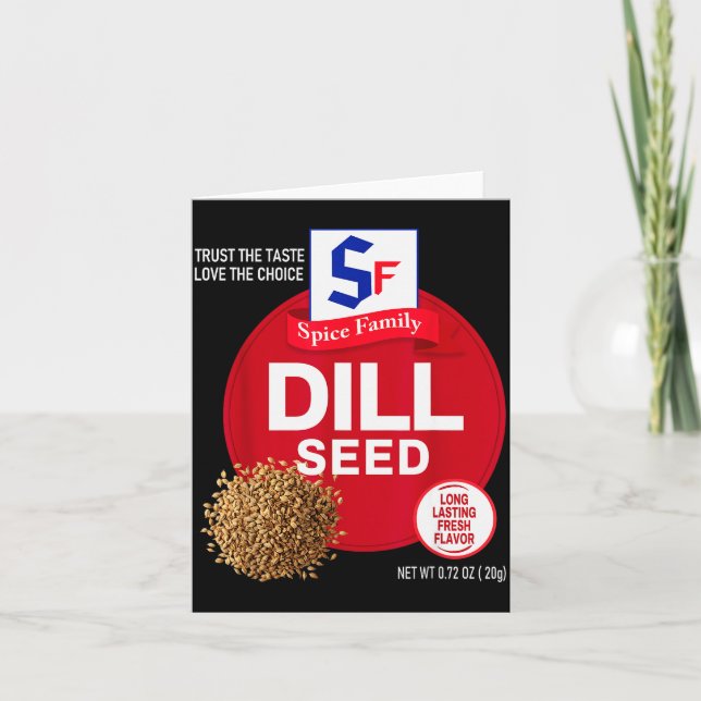 Tarjeta Dill Seed Halloween Sce Costume Group Matching  (Anverso)