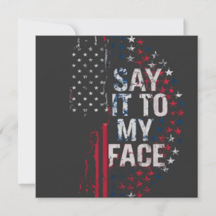 Tarjeta Dilo A Mi Cara Campaña Kamala Harris 2024