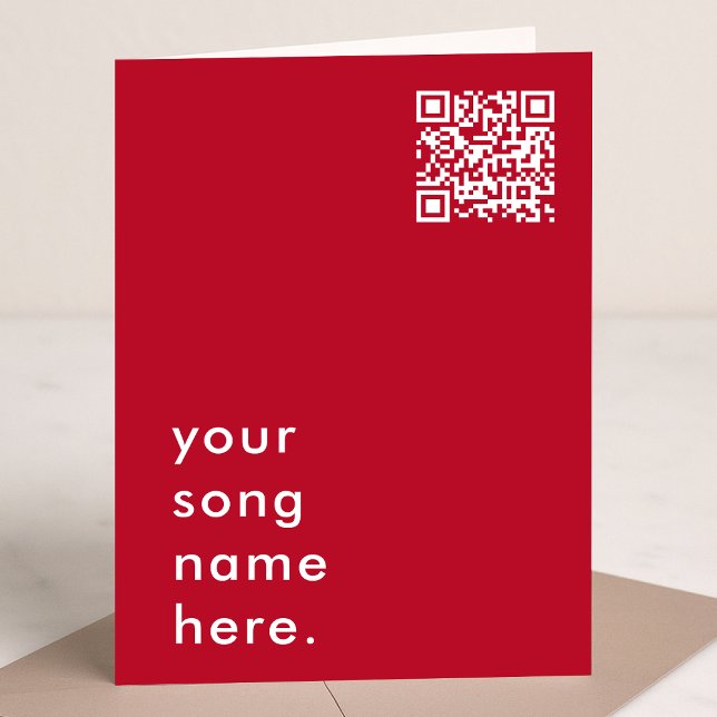 Tarjeta Dilo con música | Canción de amor QR Streamable (Subido por el creador)