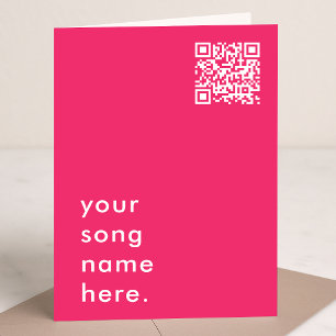 Tarjeta Dilo con música   Canción Streamable de código QR 