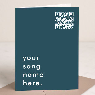 Tarjeta Dilo con música   Canción Streamable del código QR