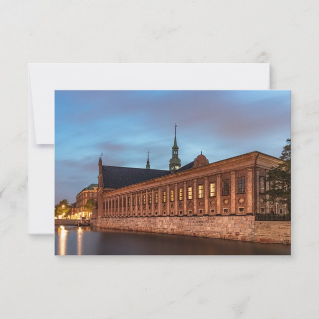 Tarjeta Dinamarca de la Iglesia Holmeni Copenhagen (Anverso)