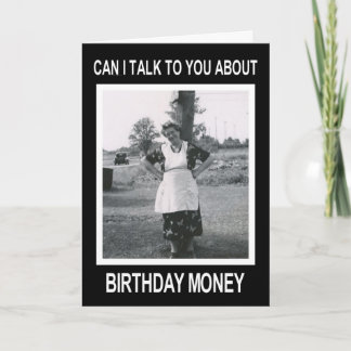 Tarjeta Dinero de cumpleaños