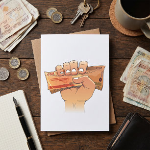Tarjeta Dinero en mano