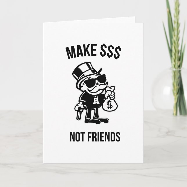 Tarjeta Dinero Ganar Acciones Inversores Capitalistas (Anverso)