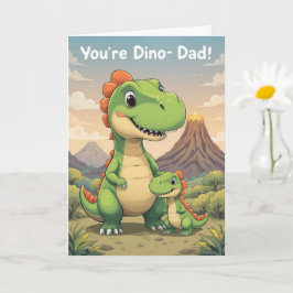Tarjeta Dino Mite Dad Cute Dinosaur Day